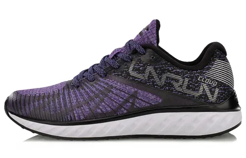 Li Ning Cloud 4 Running Shoes Women's Low Top Purple/Black