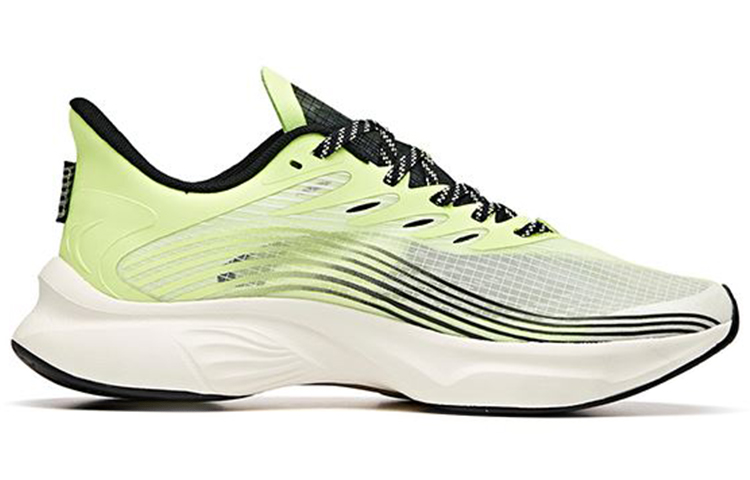 Anta Edge Comfortable Cushioning Slip Resistant Abrasion Resistant Breathable Low top Running Shoes Men’s Yellow Black