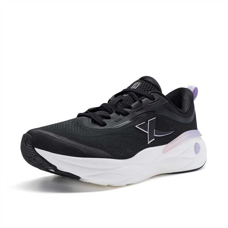 XTEP Cloud Wing 2.0 Comfortable Cushioning Slip Resistant Abrasion Resistant Low top Running Shoes Women’s Black Pink