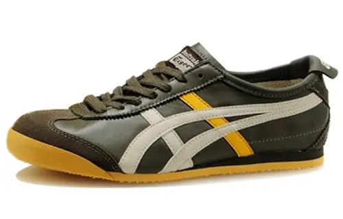 Onitsuka Tiger MEXICO 66 Fashion Cow Leather Cushioning Abrasion Resistant Slip Resistant Low top Rubber Running Shoes