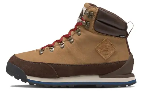 The north face, wear-resistant comfortable universal brown boots, mid-length