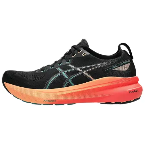 Asics Gel Kayano 31 Low top Running Shoes Men's Black Orange