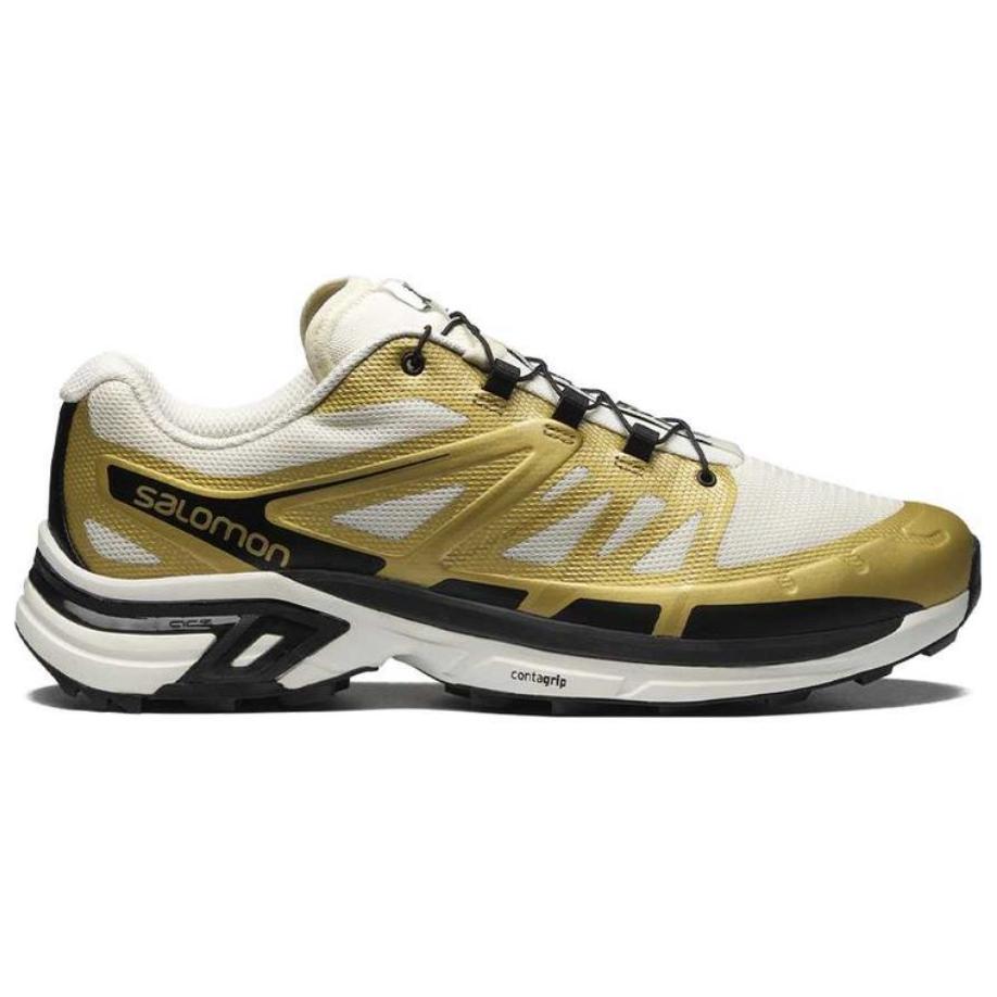 SALOMON XT Wings 2 Low top Casual Running Shoes Unisex Gold Black