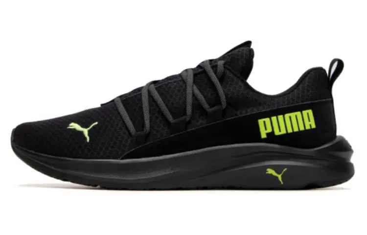 PUMA Softride One4all Breathable Low top Running Shoes Men's Black Green