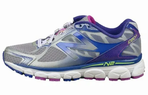 New Balance 1080 Series Wear resistant Non Slip Breathable Low Tops Sports Gray Blue Women's