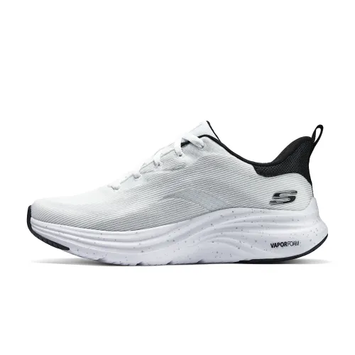 Skechers Fabric Cushioning Rebound Cushioning Rebound Low top Running Shoes Men's White Black