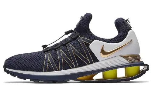 Nike Shox Gravity Midnight Navy Metallic Gold