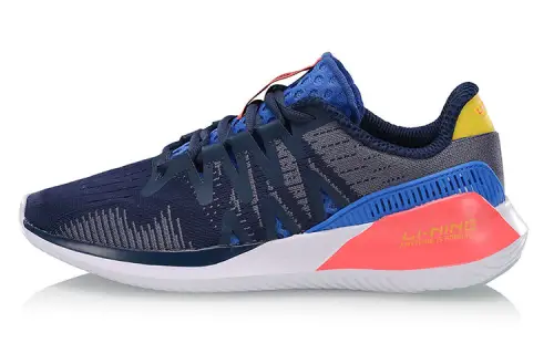 Li Ning Non slip Lightweight Low top Running Shoes Unisex Black Blue