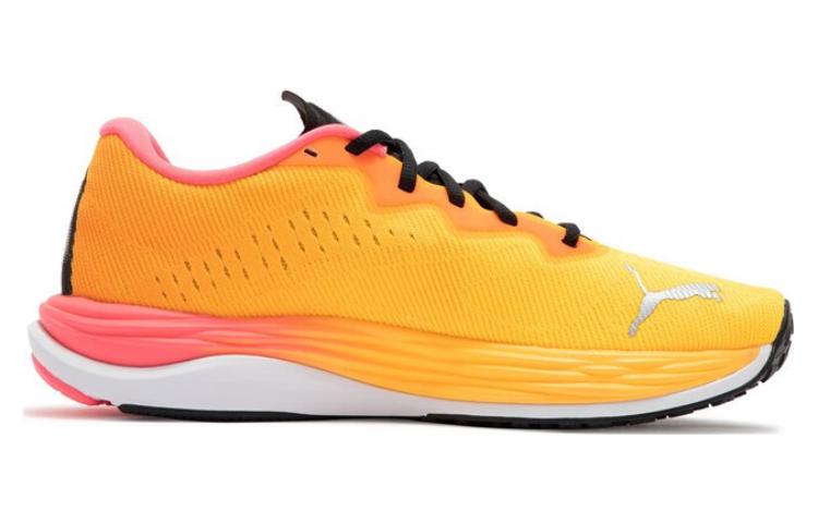 Женские кроссовки PUMA Velocity Nitro 2 (оранжево-желтые) — фото 2