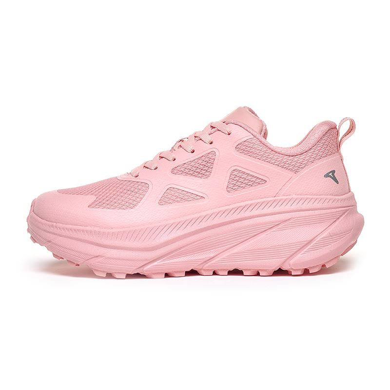 TREEPERI Lightweight Slip Resistant Cushioning Height Increasing Low top Running Shoes Unisex Macaroon Pink
