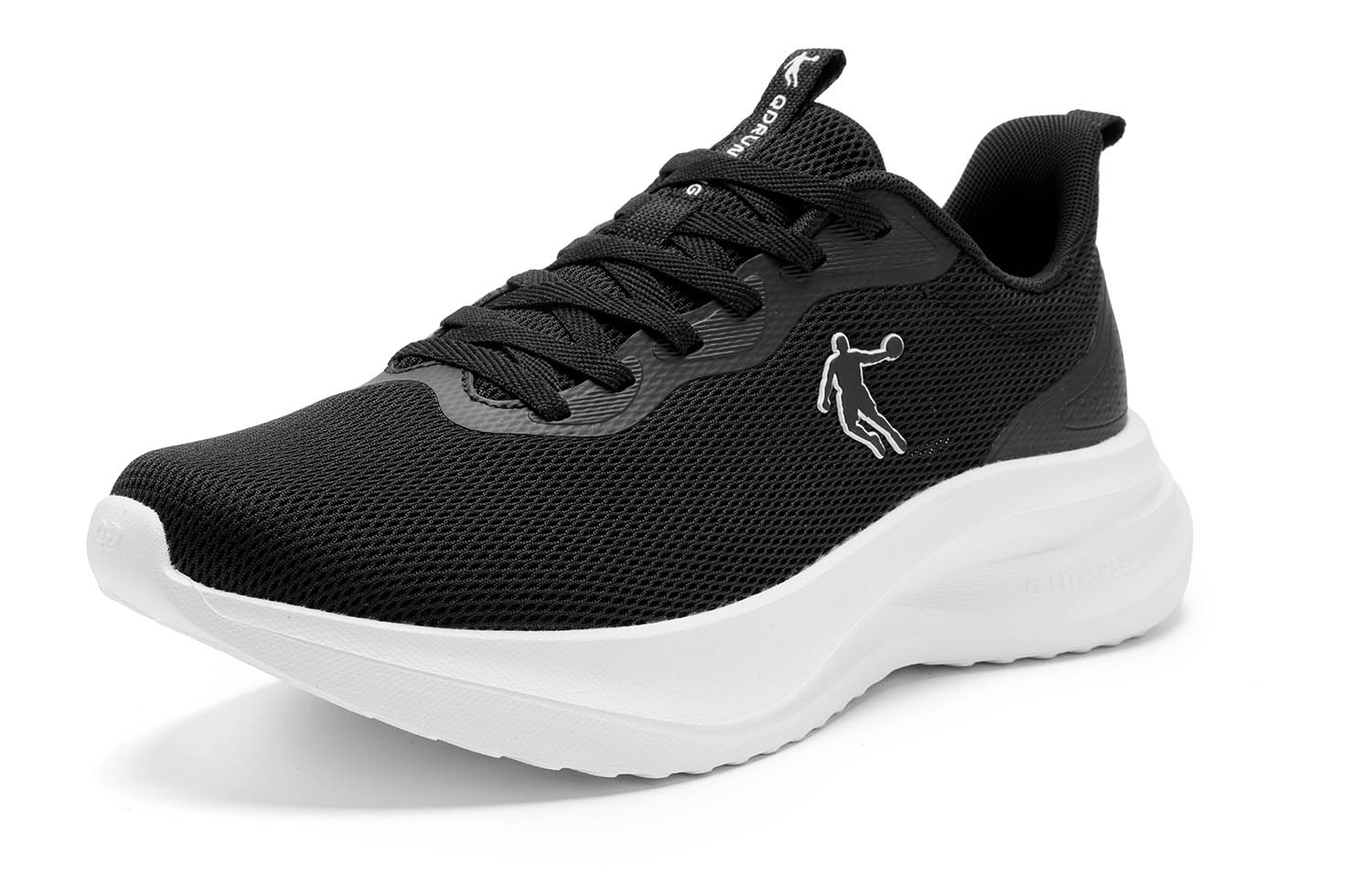 QIAODAN Fabric Cushioning Slip Resistant Abrasion Resistant Breathable Lightweight Height Increasing Rebound