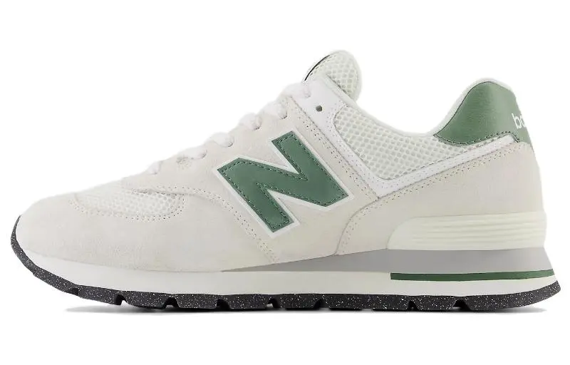New Balance NB 574 Vintage Cushioning Abrasion Resistant Low top Running Shoes Unisex Beige Green