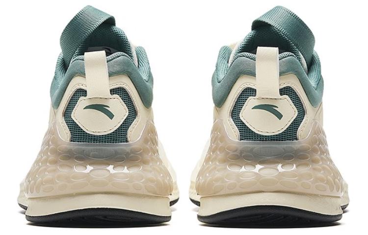 Anta C37+ Comfortable Slip Resistant Abrasion Resistant Low top Casual Running Shoes Men’s Beige White Green