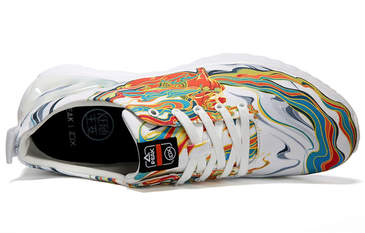 PEAK Cushioning Rebound Low top Running Shoes Women’s White Orange