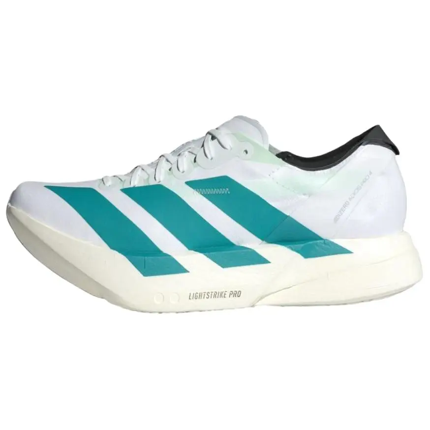 Adidas Adizero Adios Pro 4 Fabric Low top Casual Long Distance Running Sprint Running Shoes Men's White Cyan