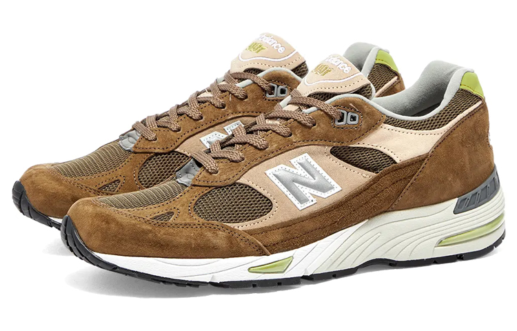 Мужские кроссовки New Balance 991 (коричневый) — фото 2