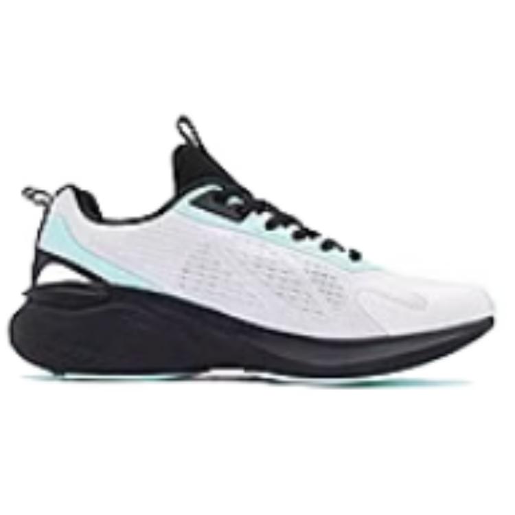 QIAODAN Cushioning Lightweight Low top Running Shoes Men’s White Black Green