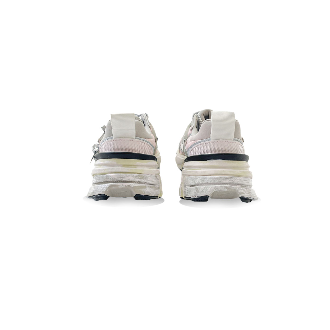 Nike V2K Run Cushioning Slip Resistant Low top Y2k Retro Running Shoes Unisex Pink Silver