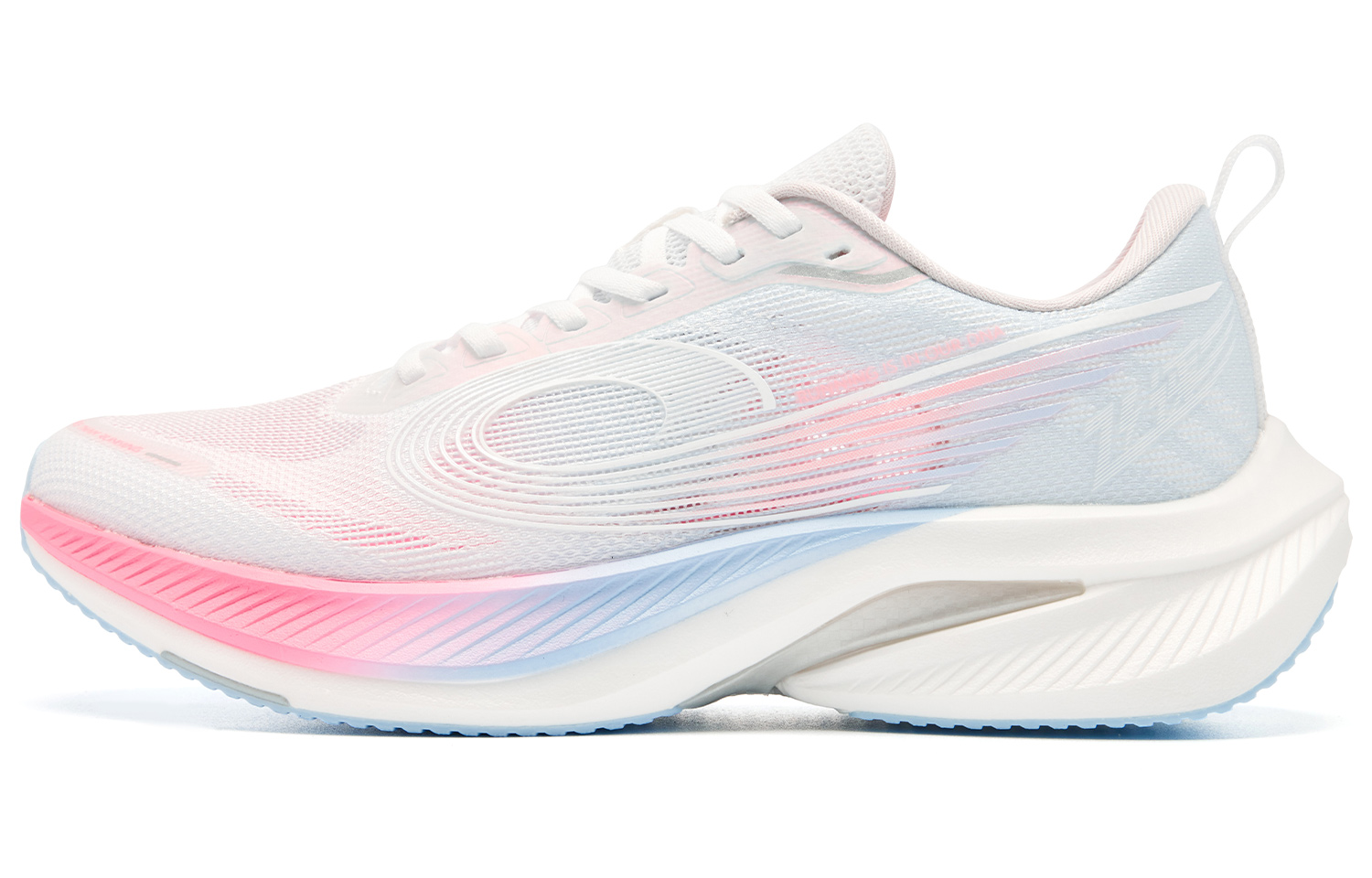 QIAODAN Feispeed 3.0 Fabric Low top ChaiPRO Rebound Technology Casual Running Shoes Women’s White Pink