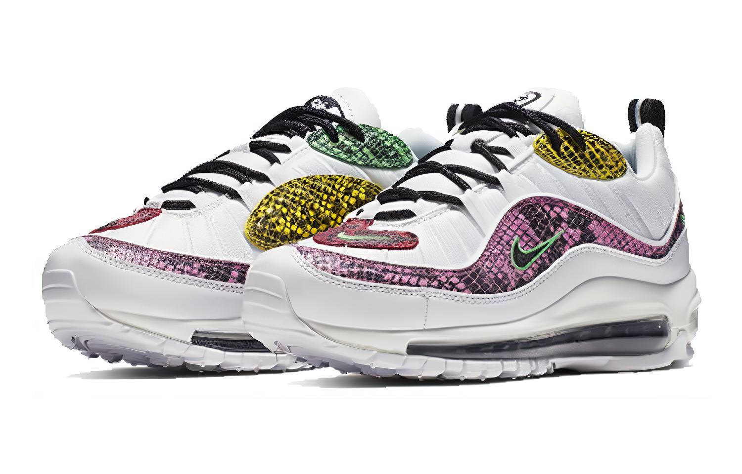 Женские кроссовки Nike Air Max 98 "Snakeskin" (белые) — Белый — фото 3