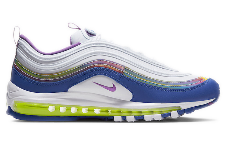 Кроссовки Nike Air Max 97 (бело-синие) — Белыйсиний — фото 2