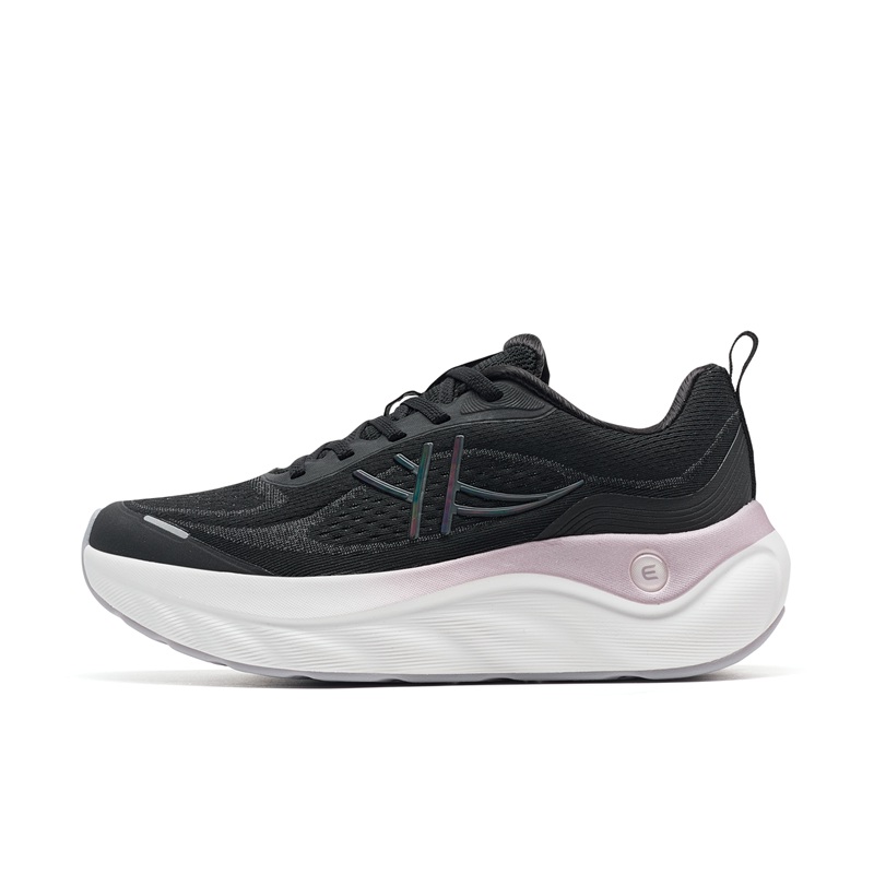 XTEP Cloud Wing 3 Abrasion Resistant Slip Resistant Coverage Low Top Casual Running Shoes Women’s Black