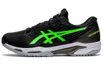 Asics Solution Speed FF 2 Abrasion Resistant Low top Running Shoes Men's Black Green