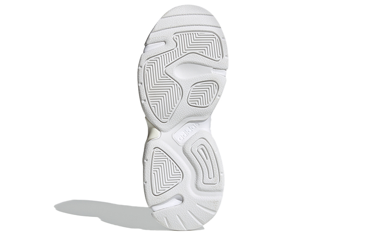 Женские кроссовки adidas neo Boujirun (бело-желтые) — фото 6