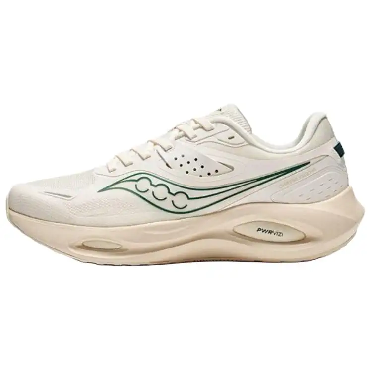 Saucony Phoenix LS Firebird Comfortable Cushioning Breathable Coverage Low top Running Shoes Men's Beige Green