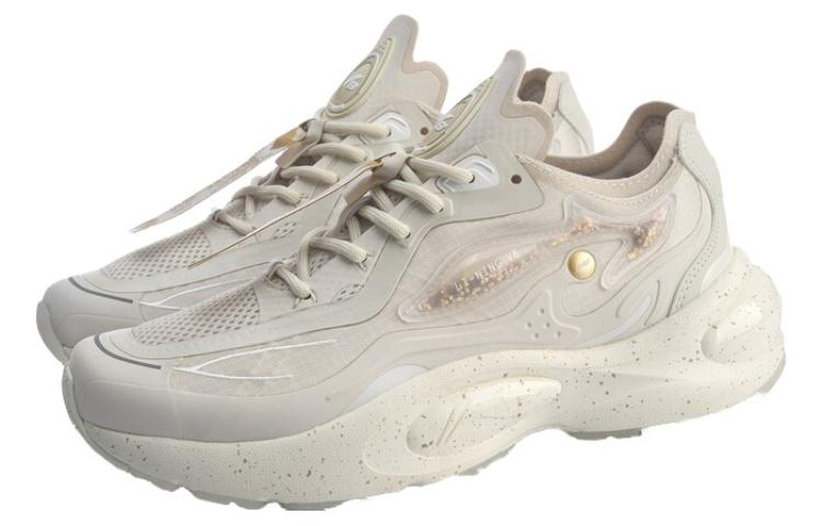 Li Ning V8 1.5 Fabric Slip Resistant, Abrasion Resistant, Lightweight Low top Running Shoes Women’s White Gold