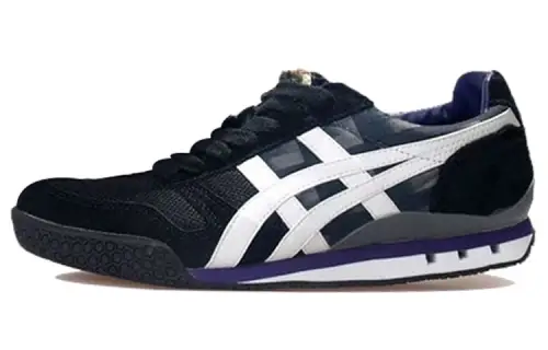 Onitsuka Tiger Ultimate 81 Running Shoes Unisex Low Top Black/White/Purple