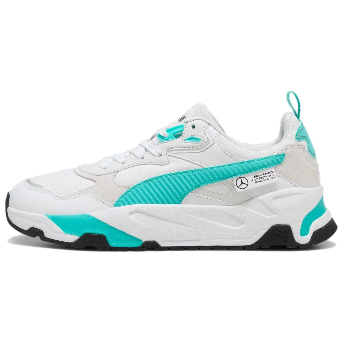 PUMA Mercedes AMG Petronas F1 Cushioning Slip Resistant Cushioning Slip Resistant Low top Running Shoes Unisex