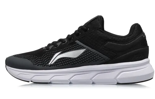 Li Ning Move With Your Heart Textile, Synthetic Leather Cushioning Breathable Lightweight Low top Running Shoes Unisex