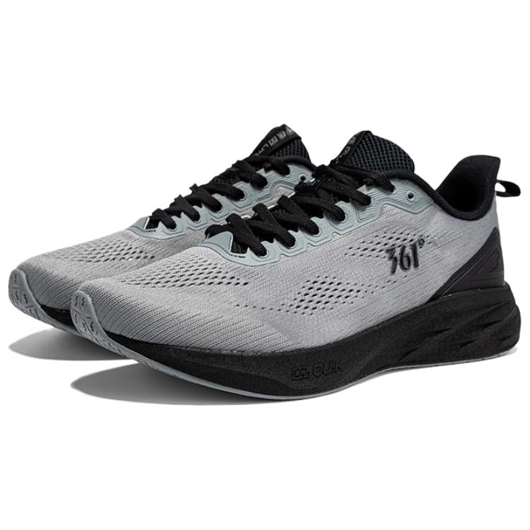 361° Wear resistant And Lightweight Low top Casual Running Shoes Men’s Gray Black
