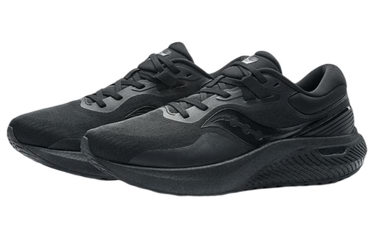 Saucony Surge 1 Cushioning Slip Resistant Abrasion Resistant Low top Running Shoes Unisex Black