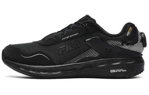FILA Fila LYNX BOA We velvet cross-country sports outdoor fabric synthetic leather TPU wear-resistant low-top running shoes men's black