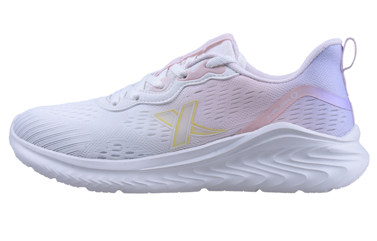 XTEP Fabric Slip Resistant, Abrasion Resistant, Breathable, Lightweight Low top Running Shoes Women’s Pink White