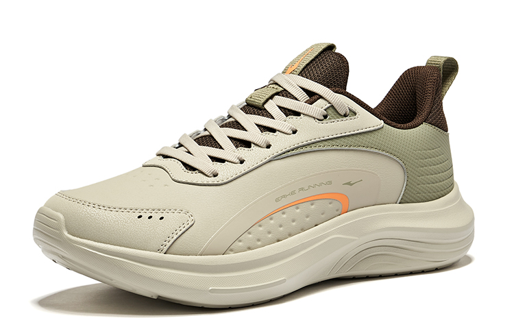 Erke Cushioning, Wear Resistant Low top Running Shoes Men’s Warm Mist Gray Oak