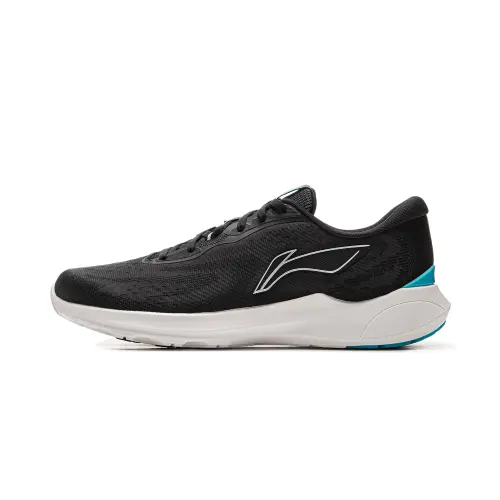 Li Ning Qingyi Textile Low top Running Shoes Men's Black