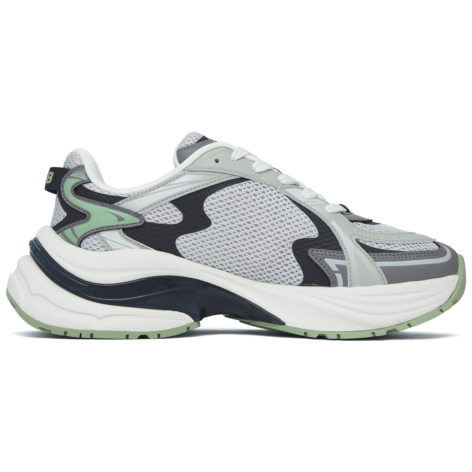MLB Curve Runner Textile, Synthetic Leather Low top Running Shoes Unisex Mambo Green