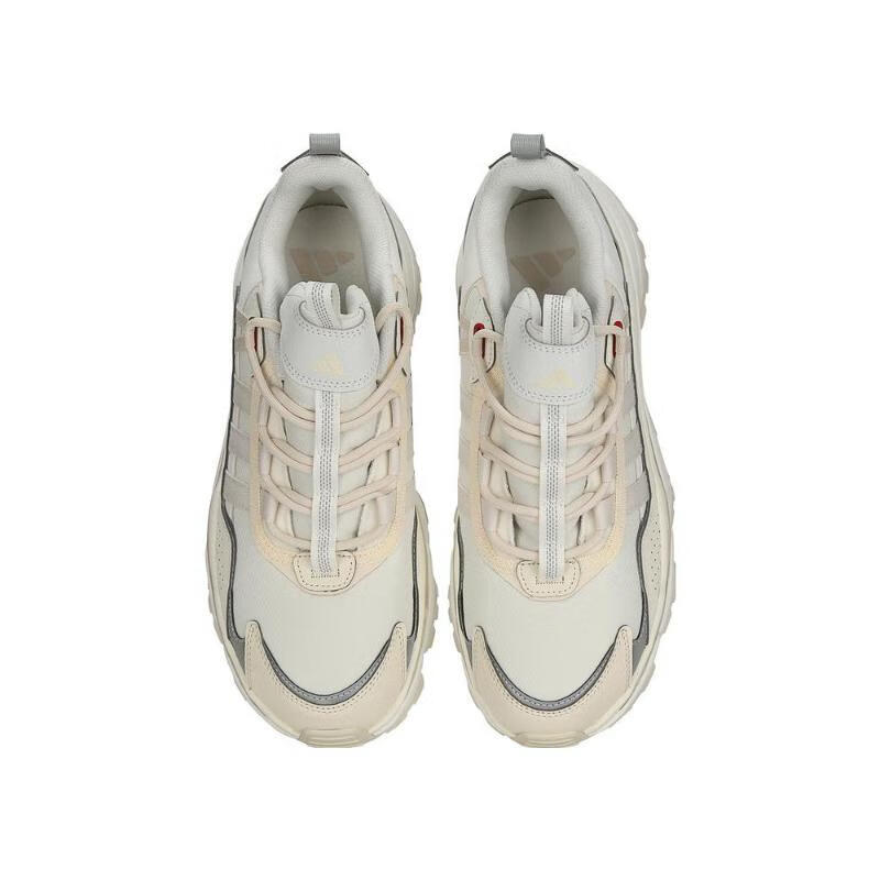 Adidas PU, Textile, Synthetic Leather Cushioning Slip Resistant Low top Running Shoes Unisex Ecru