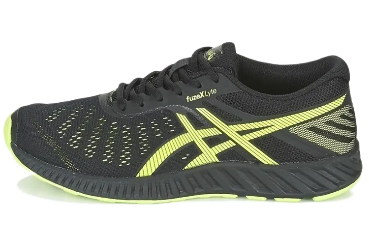 ASICS Fuzex Running Shoes Men's Low Top Black/Yellow