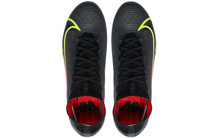 Мужские бутсы Nike Mercurial Superfly 8 Elite AG (черно-оранжево-красные) — 黑颜色 — фото 4