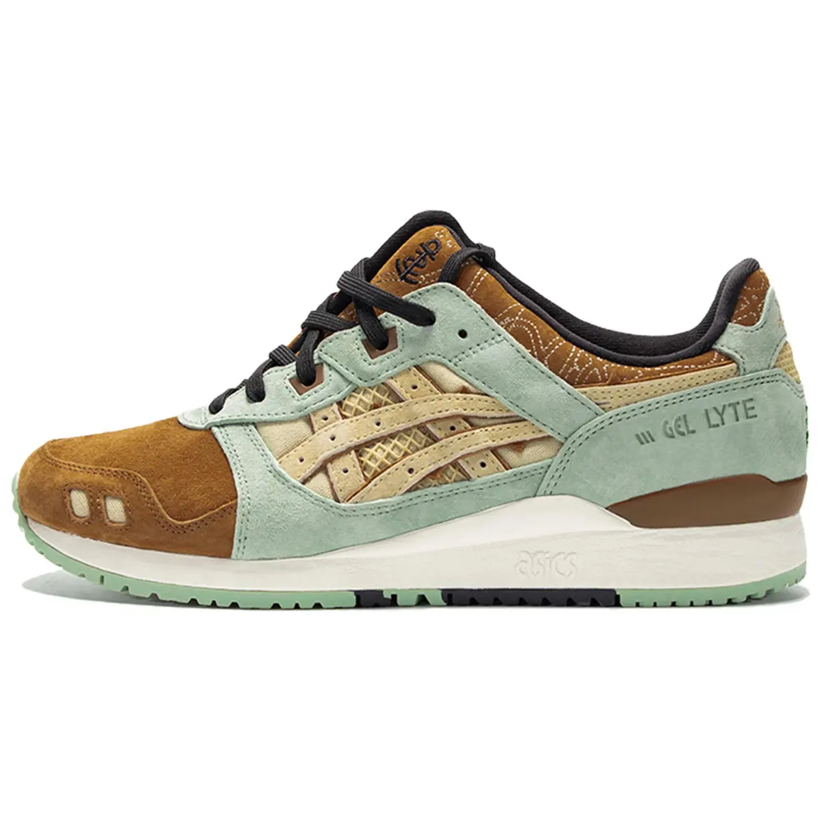ASICS x COSTS Gel Lyte 3 Low top Running Shoes Men's Gray Brown