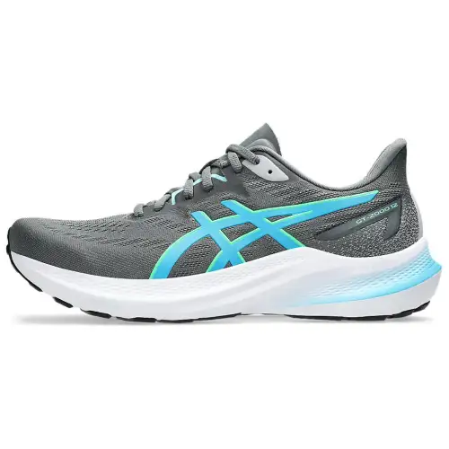 ASICS GT 2000 12 Steel Grey Digital Aqua