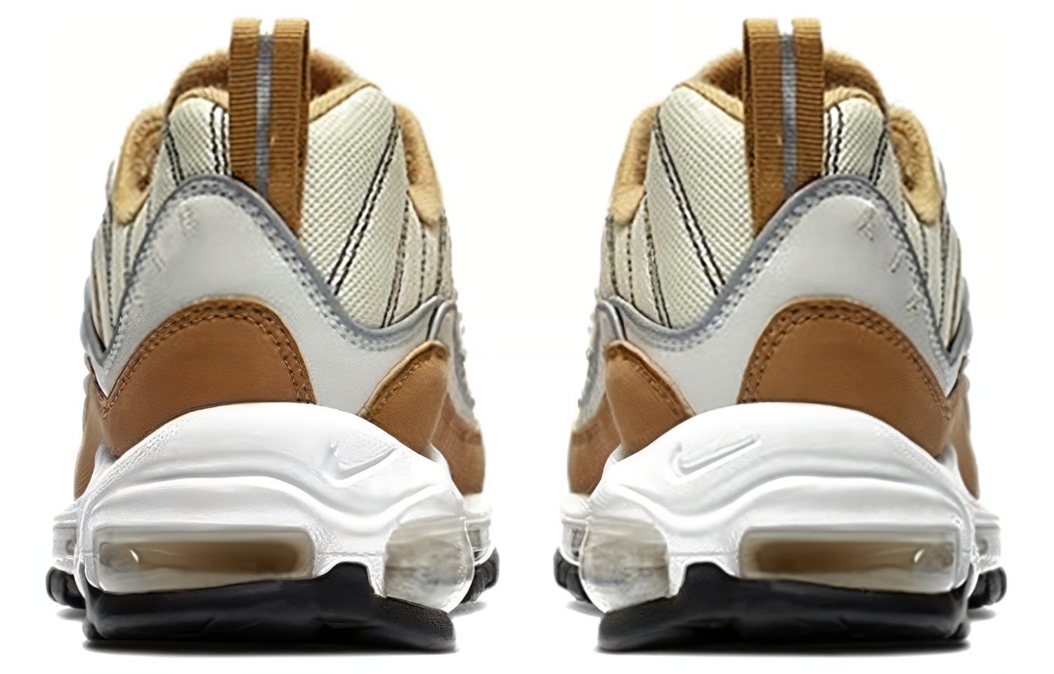 Женские кроссовки Nike Air Max 98 (бело-коричневые) — фото 5
