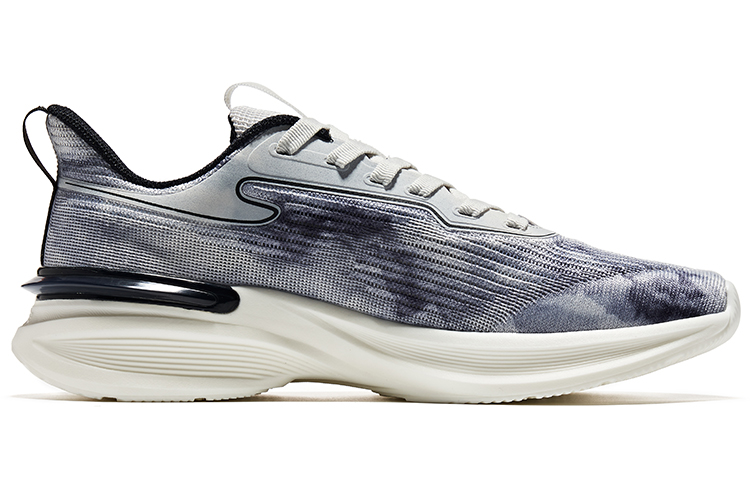 Erke Slip Resistant Abrasion Resistant Slip Resistant Abrasion Resistant Running Shoes Men’s Gray White