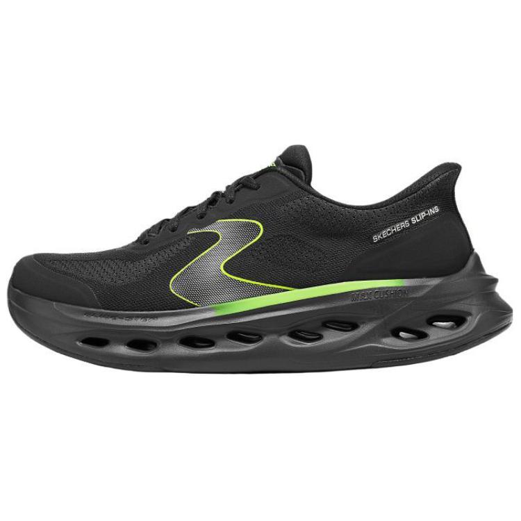 Skechers MEN’S GO Cushioning Lightweight Low top Casual Running Shoes Men’s Black