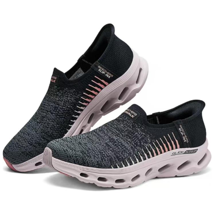 Skechers Women’s GO WALK Low top Casual Shoes Women’s Black Pink