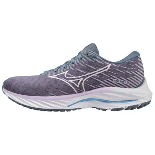 Mizuno Rebound Cushioning Slip Resistant Low top Running Shoes Women's Purple White